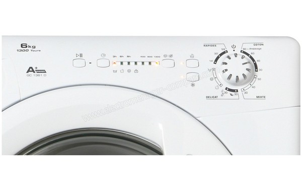 CANDY GC1361D - Panneau de commandes