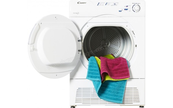 CANDY GCC580NB - Vue de face porte ouverte (cr&eacute;dit : Boulanger)