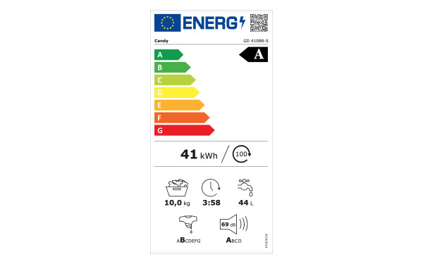 CANDY GD410B8-S - &Eacute;tiquette &eacute;nergie v2