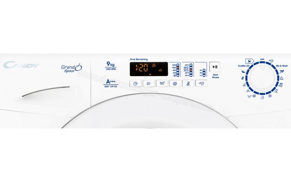 CANDY GSV139D3/1-S - Panneau de commandes (cr&eacute;dit : Boulanger)