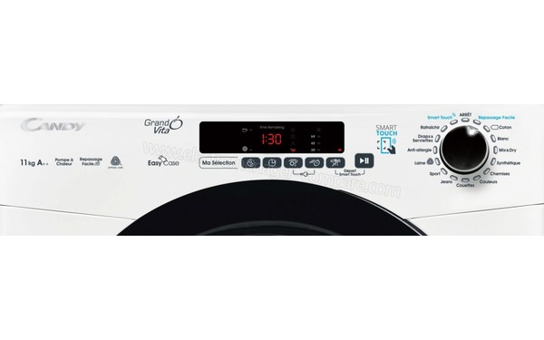 CANDY GVSH11A2DBEX-47 - Panneau de commandes (cr&eacute;dit : Boulanger)