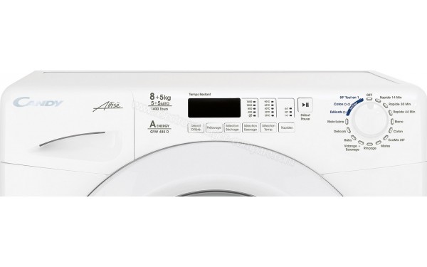 CANDY GVW485D - Panneau de commandes