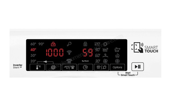 CANDY HGBW14107THB/1-S - Ecran d'affichage (cr&eacute;dit : Boulanger)