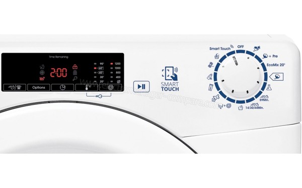 CANDY HGS1210T3/1-S - Panneau de commandes (cr&eacute;dit : Boulanger)