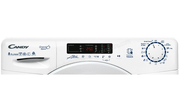 CANDY HGSW485DSW/1-S - Panneau de commandes (cr&eacute;dit : Darty)