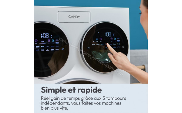 CANDY MQD 410CBL9-47 MultiWash - Vue des programmes