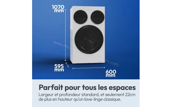 CANDY MQD 410CBL9-47 MultiWash - Dimensions