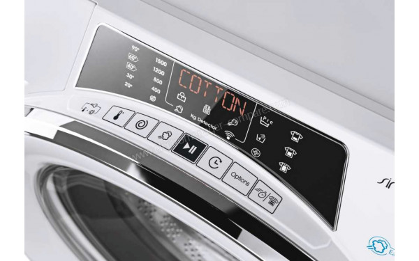 CANDY RO15116DWHC7/1-S - Vue des options et de l'afficheur