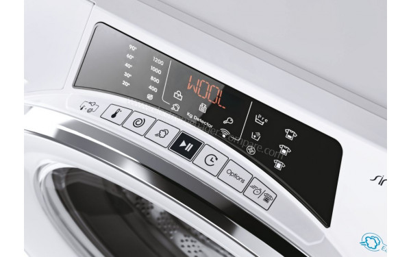CANDY RO41274DWMCE/1-S - Vue des options et de l'afficheur