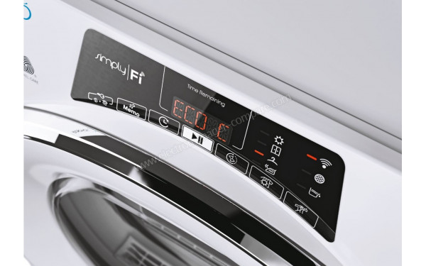 CANDY ROC10TCE-S - Vue des options et de l'afficheur