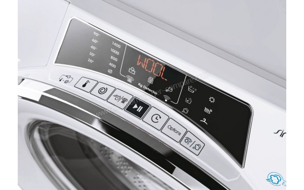 CANDY ROW4964DWMCE/1-S - Vue des options et afficheur