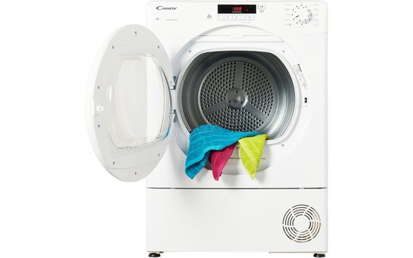 CANDY SLCD81B-47 - Vue de face hublot ouvert (cr&eacute;dit : Boulanger)