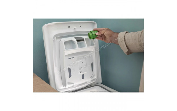CANDY TCAS484TM5-S - Vue des bacs lessiviels