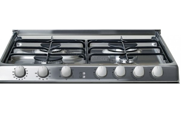 CANDY TRIO 9501/1 X - Vue de la table de cuisson (cr&eacute;dit : Boulanger)