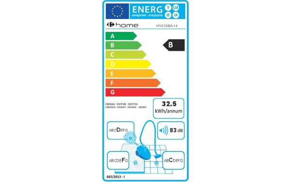 CARREFOUR HOME HVC10BA-14 - &Eacute;tiquette &eacute;nergie