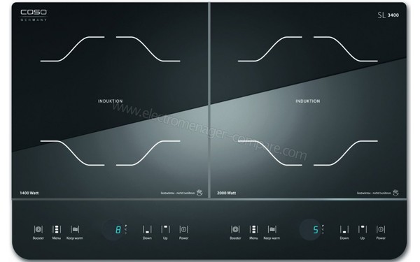 CASO SlimLine 3400 - Vue du dessus