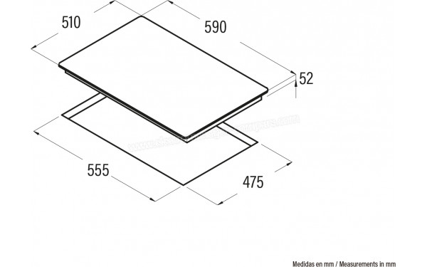 CATA CIB 6021 BK - Dimensions