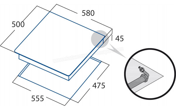 CATA GI 6021 X - Dimensions