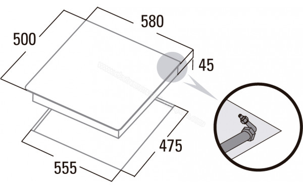 CATA GI 6031 X - Dimensions