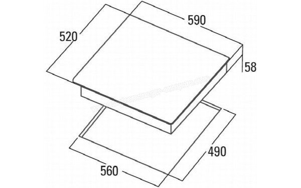 CATA IBG 6304 BK - Dimensions