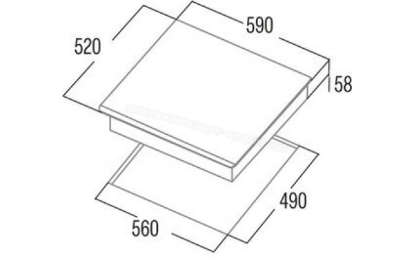 CATA INSB6003E2WH - Dimensions