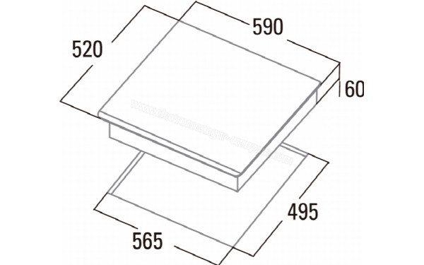 CATA INSB 6003 WH - Dimensions