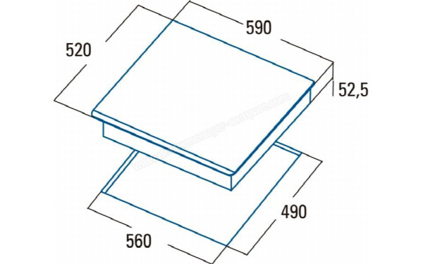 CATA INSB 6004 BK - Dimensions