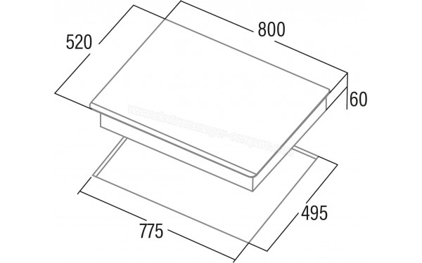 CATA INSB 8021 BK/A - Dimensions