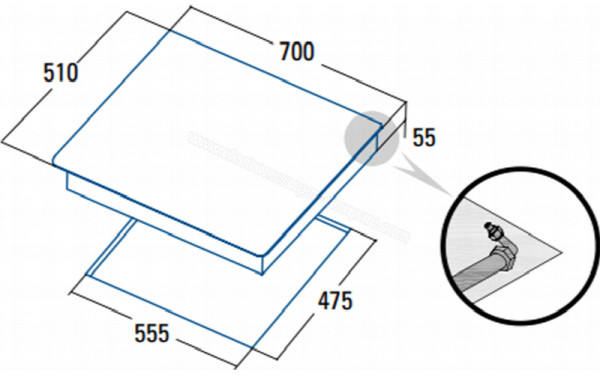 CATA L 7005 CI BK - Sch&eacute;ma technique