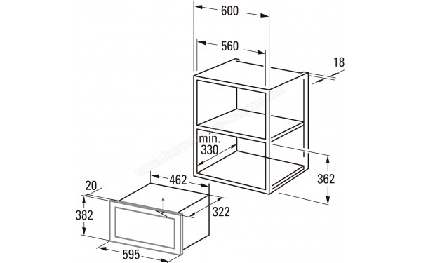 CATA MMA 20 WH - Dimensions