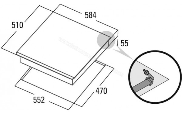CATA RCI 631 BK - Dimensions