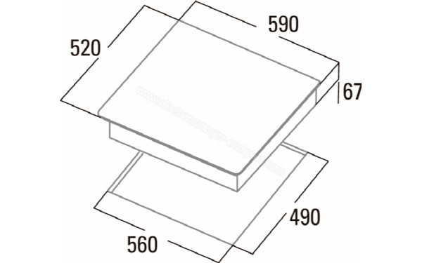 CATA TD 6003 BK - Dimensions