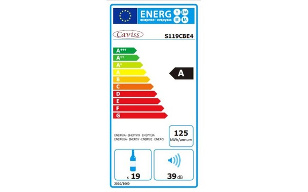 CAVISS S119CBE4 - &Eacute;tiquette &eacute;nergie