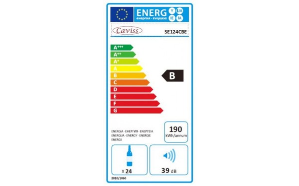 CAVISS SE124CBE - &Eacute;tiquette &eacute;nergie