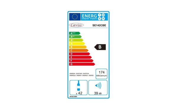 CAVISS SE142CBE - &Eacute;tiquette &eacute;nergie