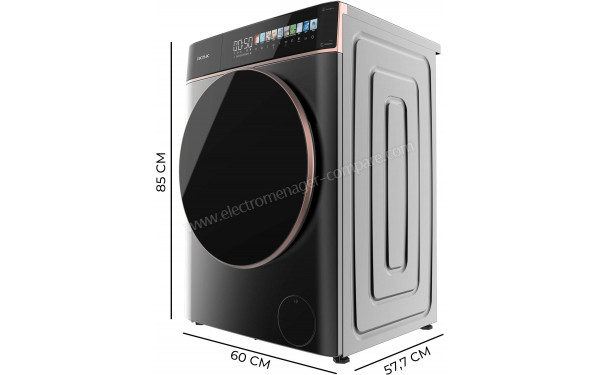 CECOTEC Bolero DressCode 9900 Autodose Inverter FullColor Steel A - Dimensions