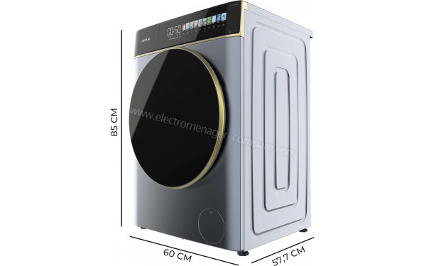 CECOTEC Bolero DressCode 9900 Autodose Inverter FullColor Ice Blue A - Dimensions