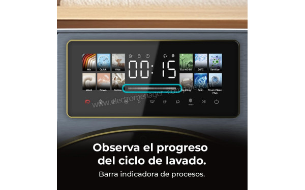 CECOTEC Bolero DressCode 9950 Autodose Inverter 3D Ice Blue A - Vue des programmes