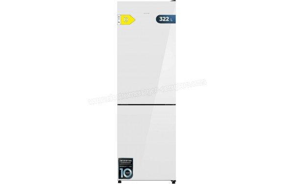 CECOTEC Bolero CoolMarket Combi 322i White Glass D - Vue de face