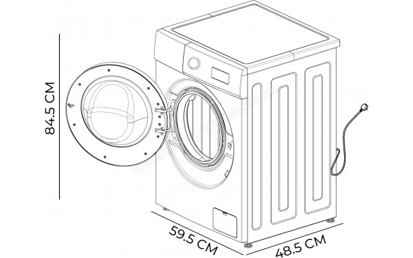 CECOTEC Bolero DressCode 7150 Inverter A - Dimensions