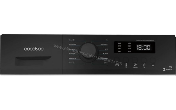 CECOTEC Bolero DressCode 7150 Inverter A - Panneau de commandes