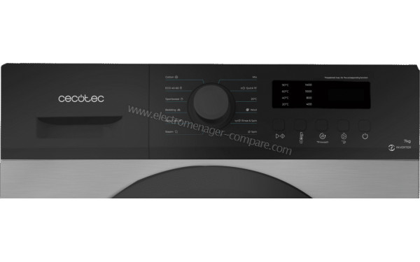 CECOTEC Bolero DressCode 7150 Inverter Steel A - Panneau de commandes