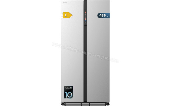 CECOTEC Bolero CoolMarket SBS 436 SBI Inox E - Vue de face