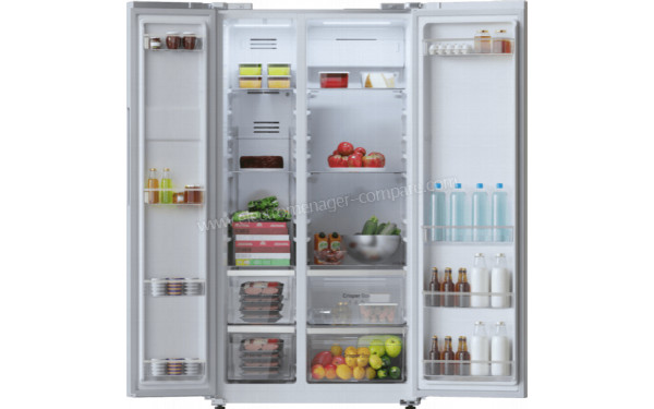 CECOTEC Bolero CoolMarket SBS 562 Inox E - Vue de l'int&eacute;rieur