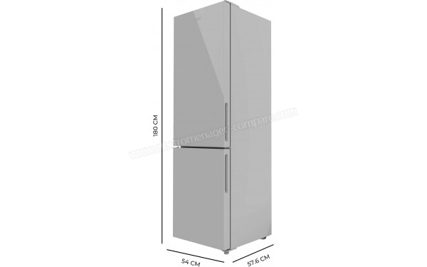 CECOTEC Bolero CoolMarket Combi 250 Grey Glass E - Dimensions