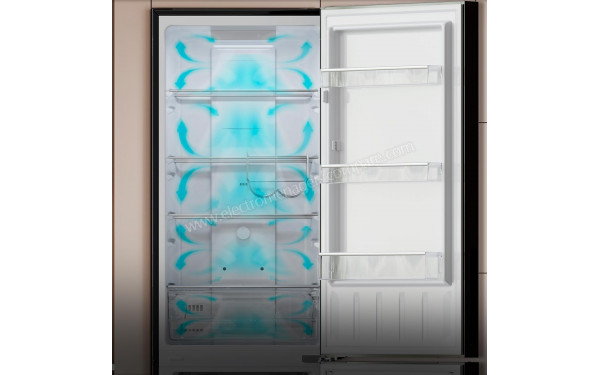 CECOTEC Bolero CoolMarket Combi 250 Black Glass E - Circulation de l'air