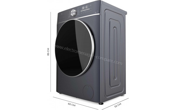 CECOTEC Bolero Wash&Dry 8580 Inverter Ice Blue B - Dimensions