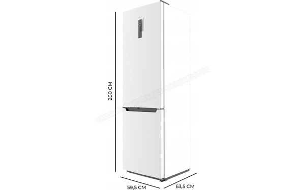 CECOTEC Bolero CoolMarket Combi 356 White D - Dimensions