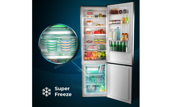 CECOTEC Bolero CoolMarket Combi 356 White D - Super Freeze