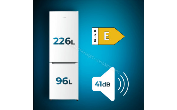 CECOTEC Bolero CoolMarket Combi 322 White E - Dimensions